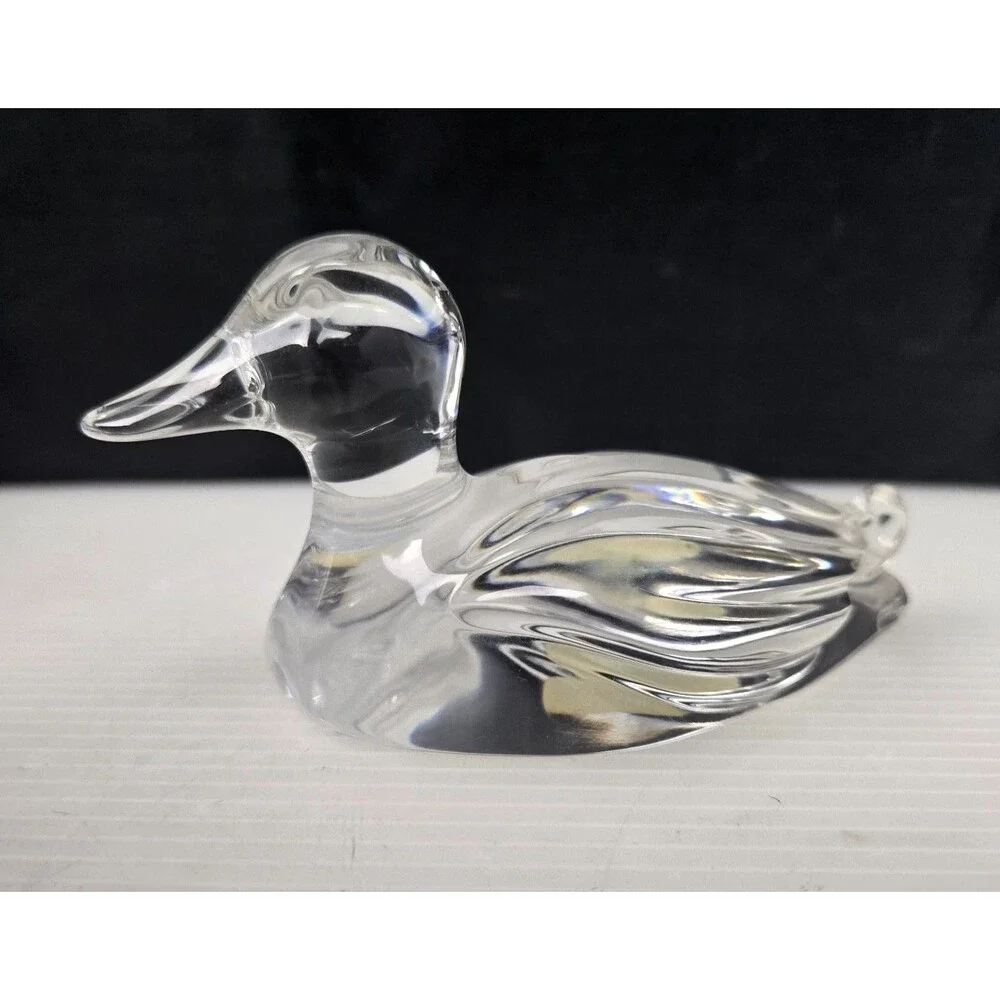 Vintage Princess House Lead Crystal Duck Figurine Paperweight W. Germany 24% - Picture 5 of 12